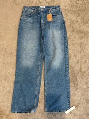 Reformation Blue Straight-Leg Women's Jeans